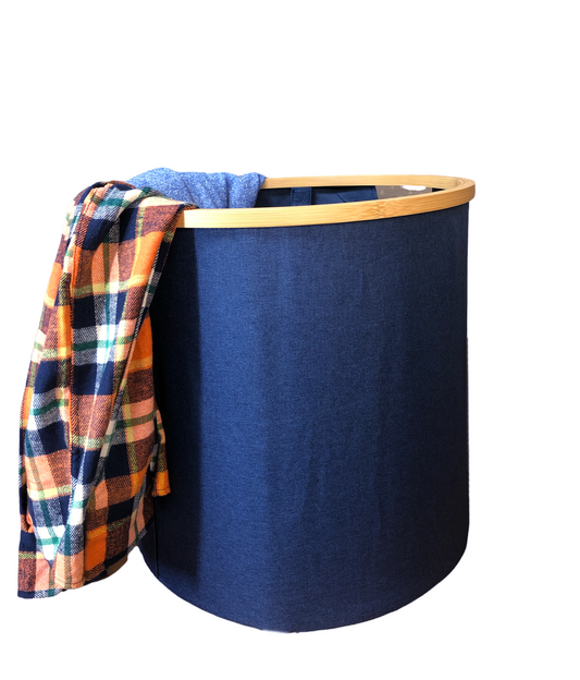 Square Bamboo Foldable Frame Collapsible Laundry Hamper with Handles, – ZNL  Home