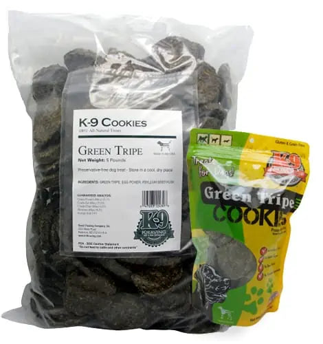 K-9 COOKIES: Green Tripe 5 Lb