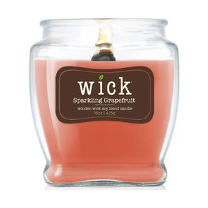 SPARKLING GRAPEFRUIT Medium Jar Candle by Carolina Candles - The Haus of Wicks Candle Company