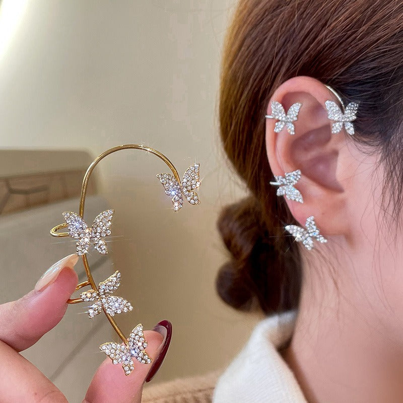 diamond ear clips