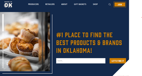 Made in Oklahoma website screenshot 