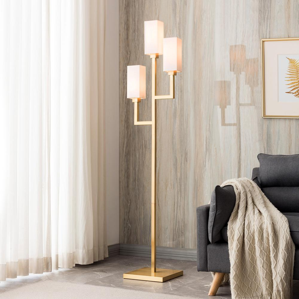 3 light torchiere floor lamp