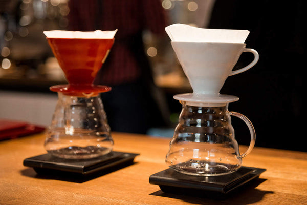 Modern colored pour overs V60