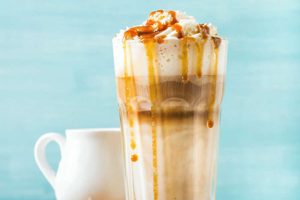 The iced caramel macchiato is a classic coffee drink