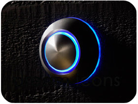 Contemporary doorbell push at Dream Icons