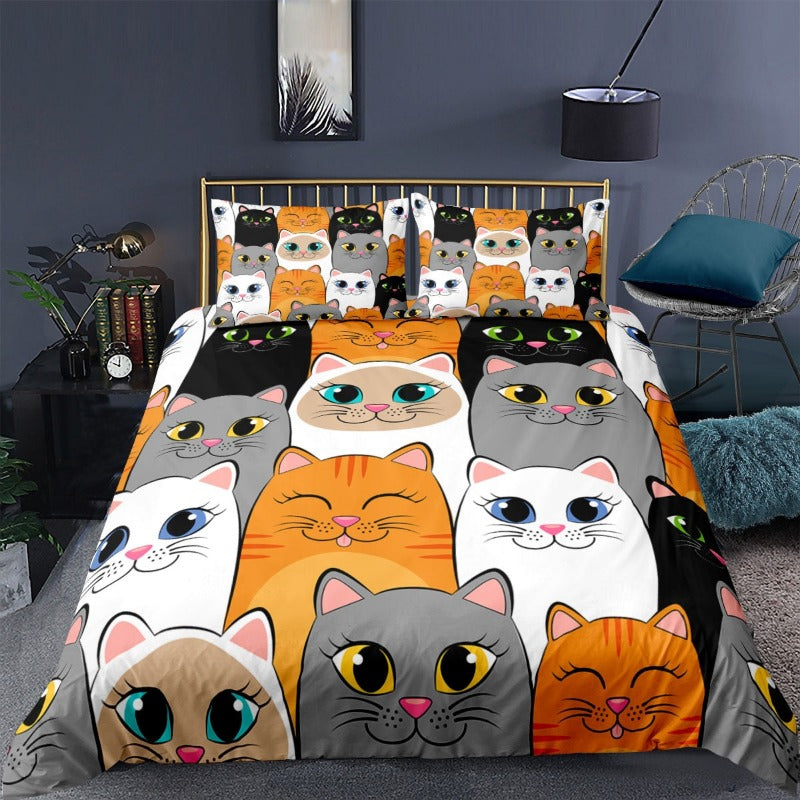 cat duvet bed