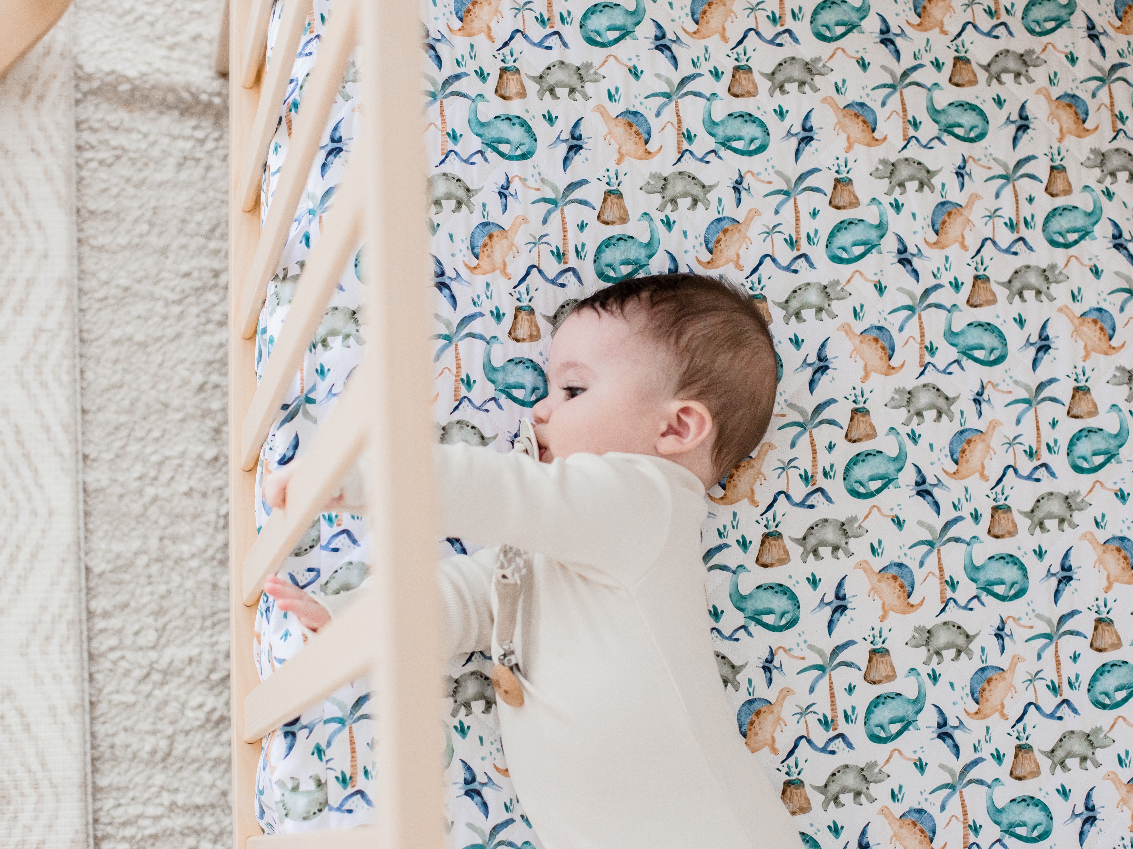 Waterproof Cot Sheet | Wild Dinosaurs