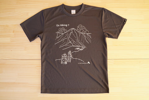 Go Hiking !! ドライTシャツ ユニセックス カーボンの画像