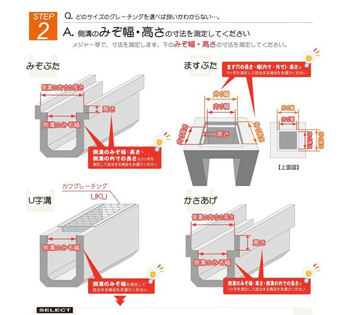 グレーチング一般用かさ上げ並目グレーチング本体寸法mm 590×997×55