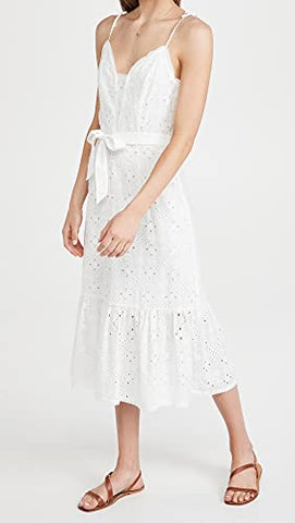 PAIGE Seryne White Eyelet Dress