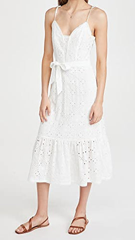 PAIGE Seryne White Eyelet Dress