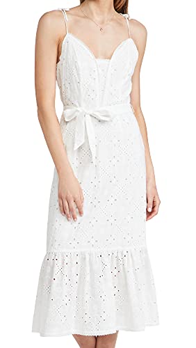 PAIGE Seryne White Eyelet Dress