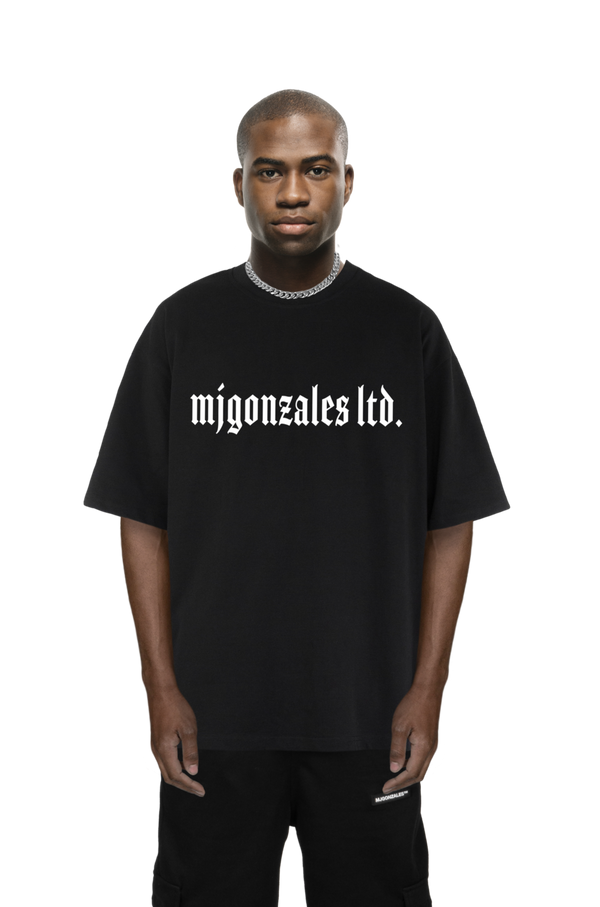 MJG HEAVY OVERSIZED TEE 2.0 ''GOTHIC'' // BLACK/WHITE