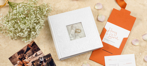 white wedding album