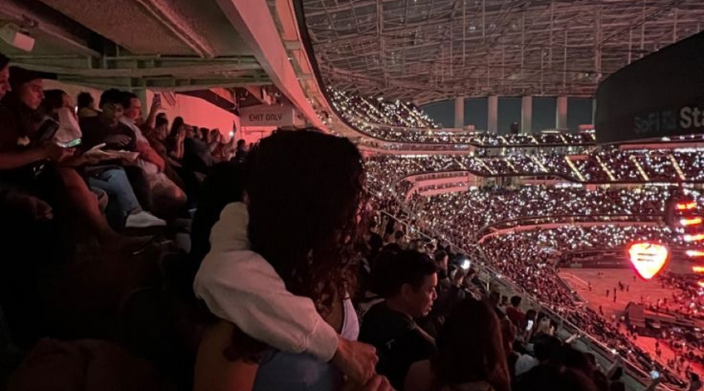 couple at a concert