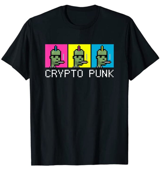 CRYPTO PIXEL PUNK | Crypto NFT Shirt | Crypto T-Shirt - BossInVegas