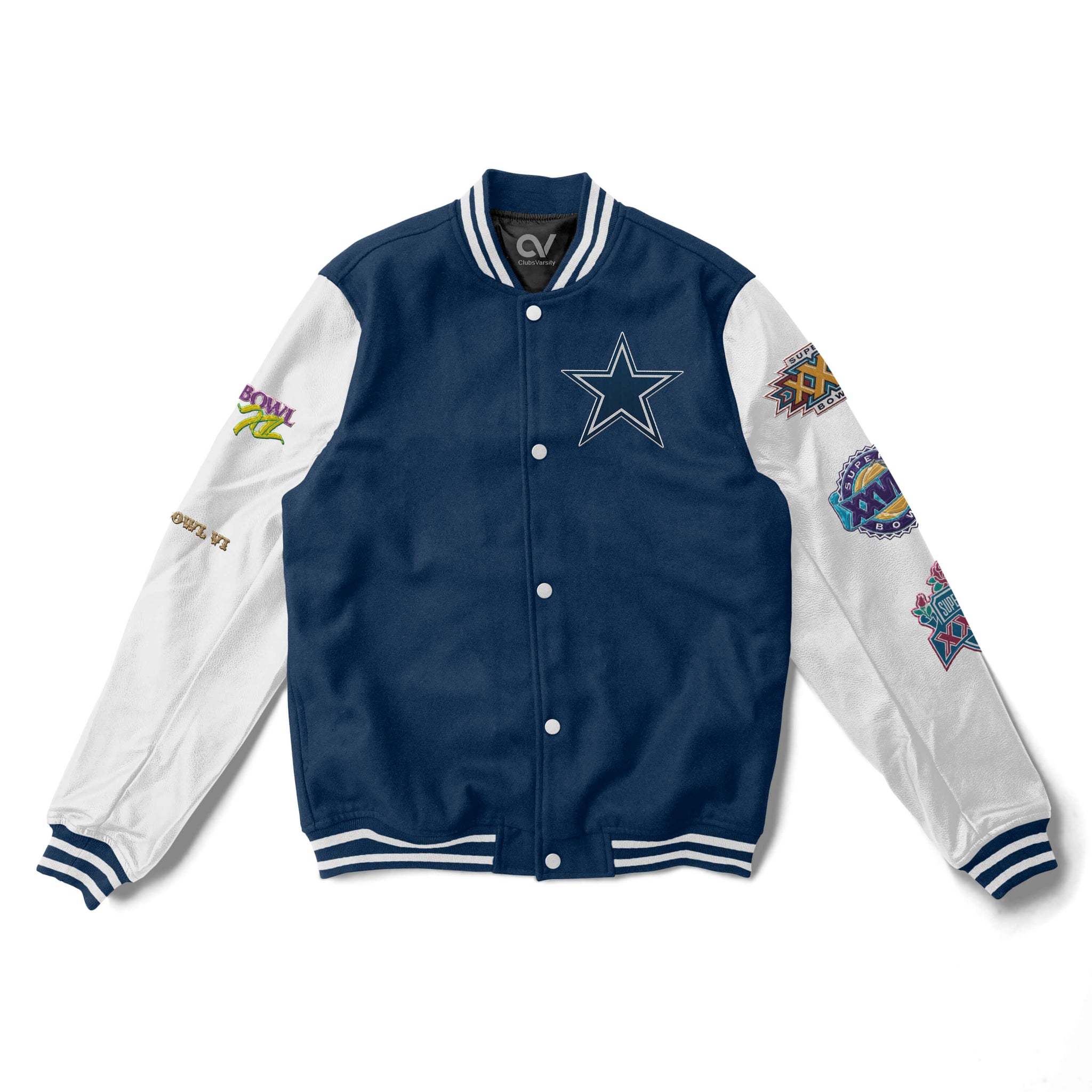 Pro Standard Dallas Cowboys Super Bowl Mash Up Varsity Jacket