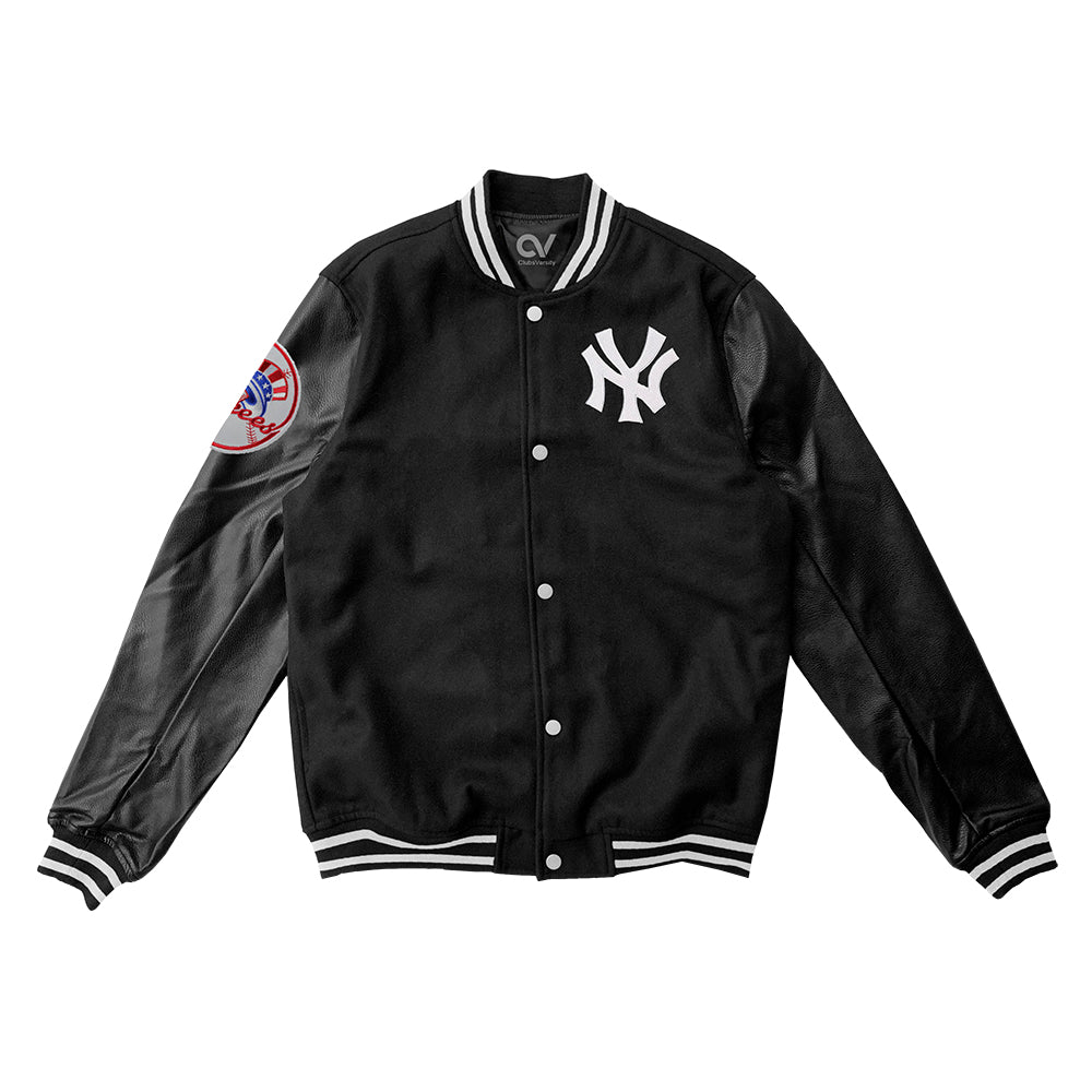 Pro Standard Mens Pro Standard Navy New York Yankees Mash Up Logo Varsity  FullZip Jacket  Bayshore Shopping Centre