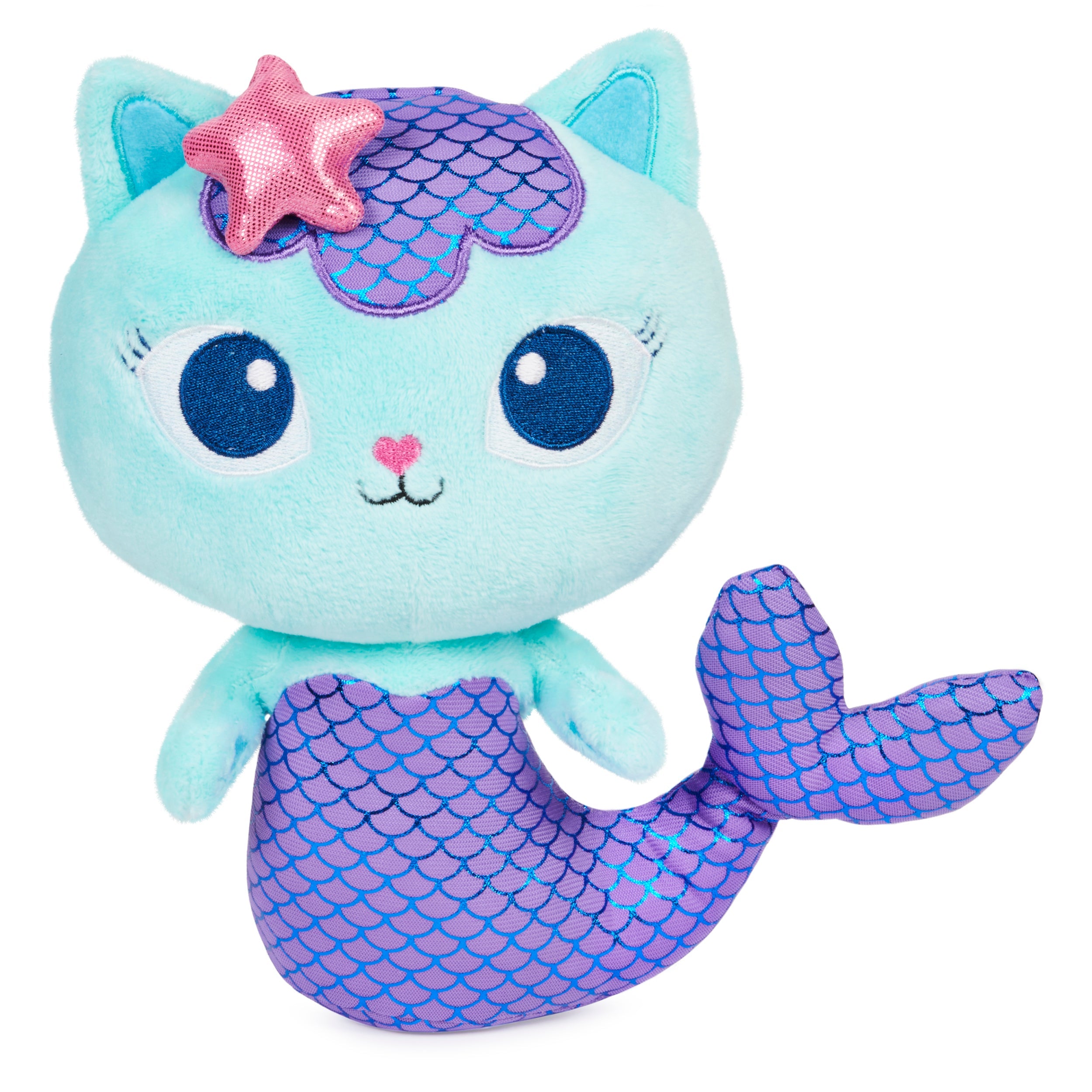 Gabby’s Dollhouse, 8-inch MerCat Purr-ific Plush