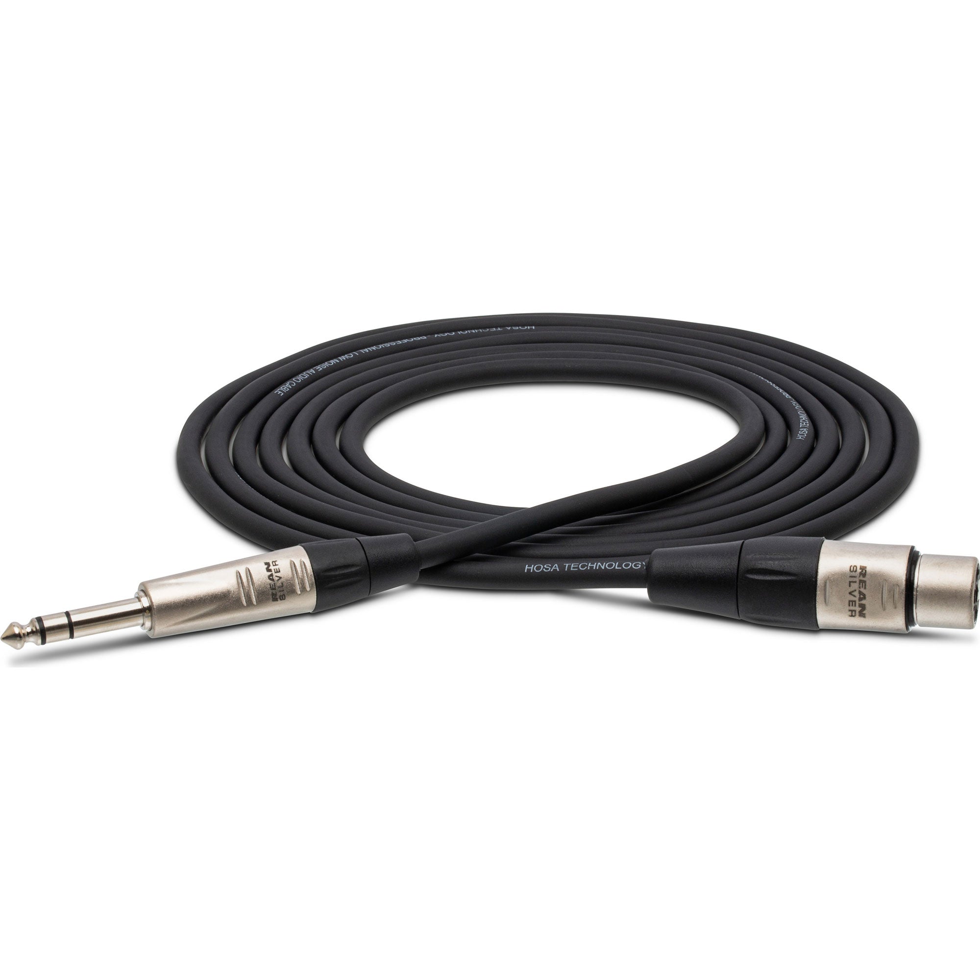 Hosa HXS-003 REAN XLR3F to 1/4" TRS Pro Balanced Interconnect Cable (3')