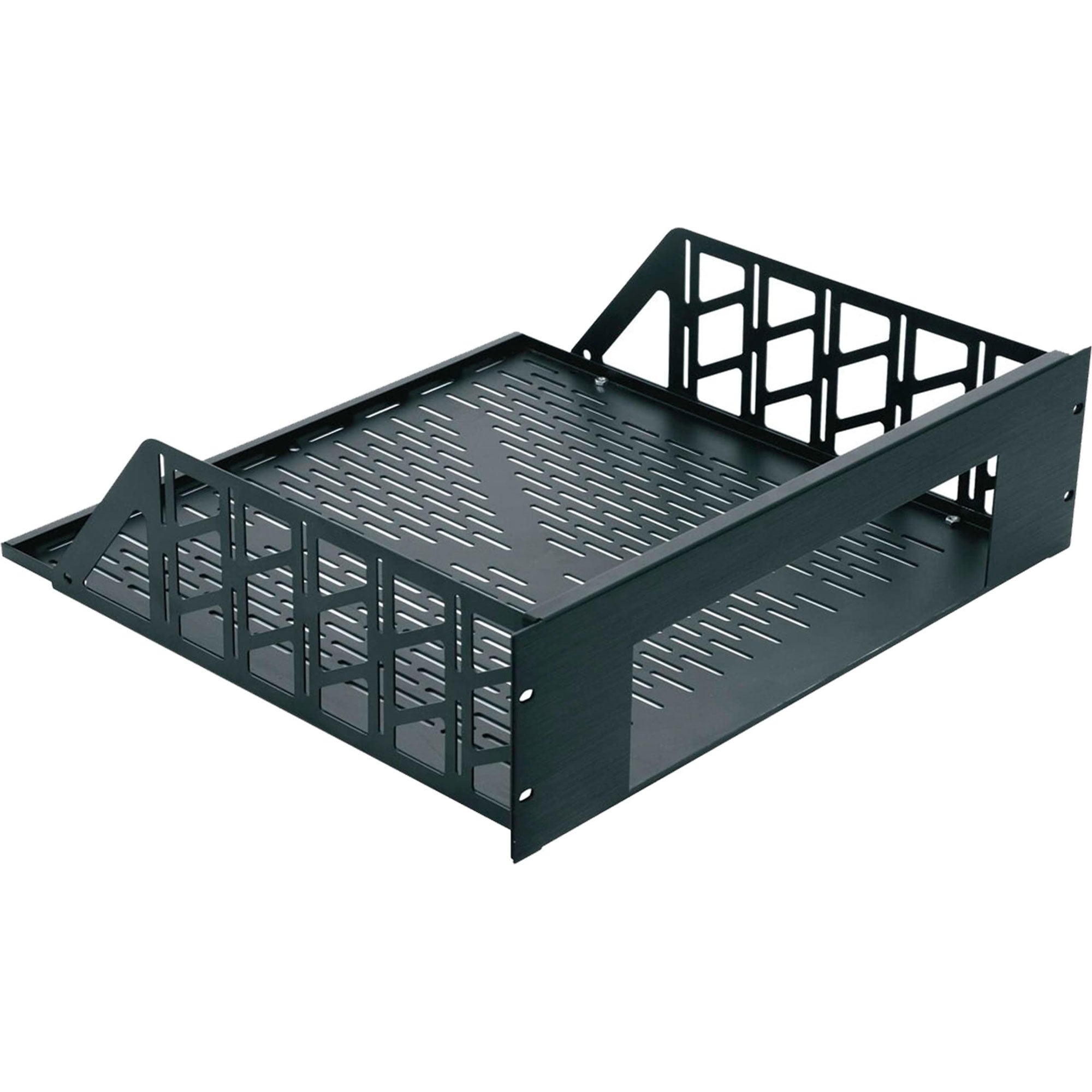 Middle Atlantic RSH4A9S Custom Rack Shelf 9U, 11.5" Deep (Black Brushed)