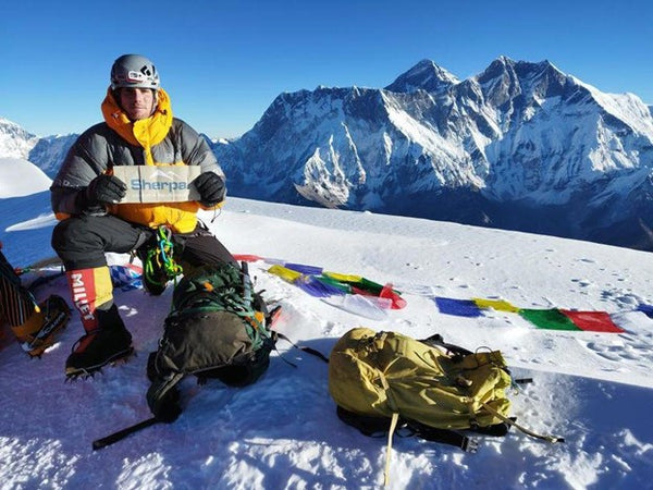 Summit of Ama Dablam with Lhotse, Nuptse and Everest in the background  