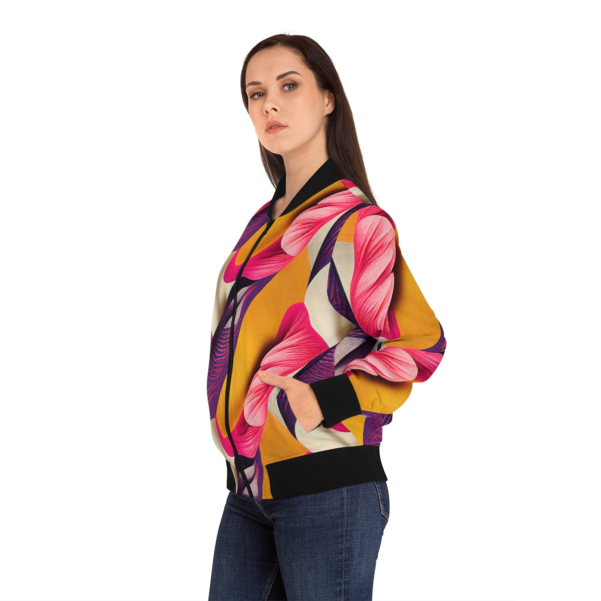Women's Bomber Jacket | Winter Oliva | Rhaege Saphire