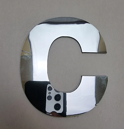 Aluminium Letters Mirror Finish