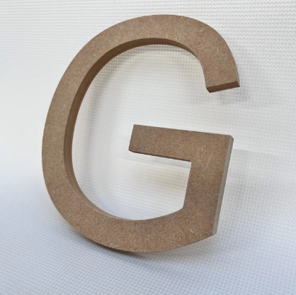 flat Cut Exterior MDF Letters