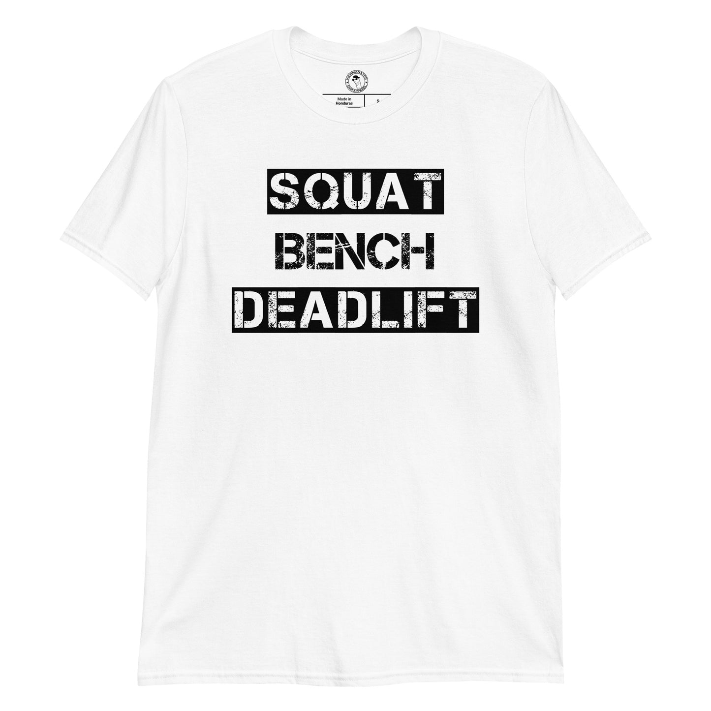 Squat Bench Deadlift Shirt in White