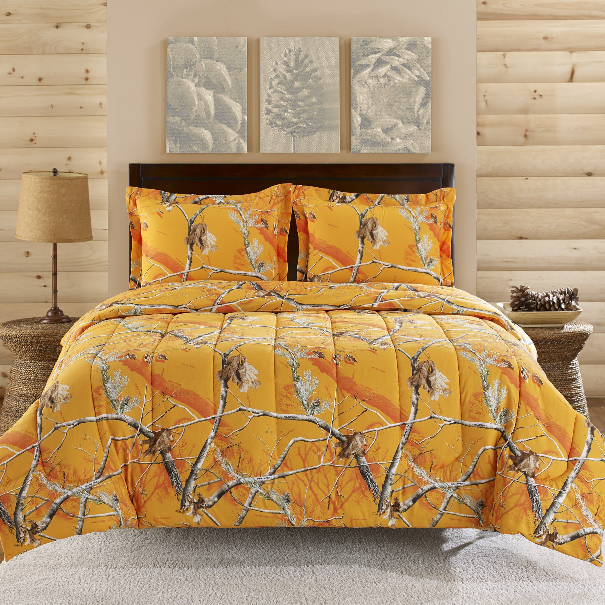 Realtree Comforter Mini Set Orange American Outdoor Woman