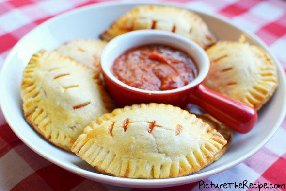 Football pizza pockets