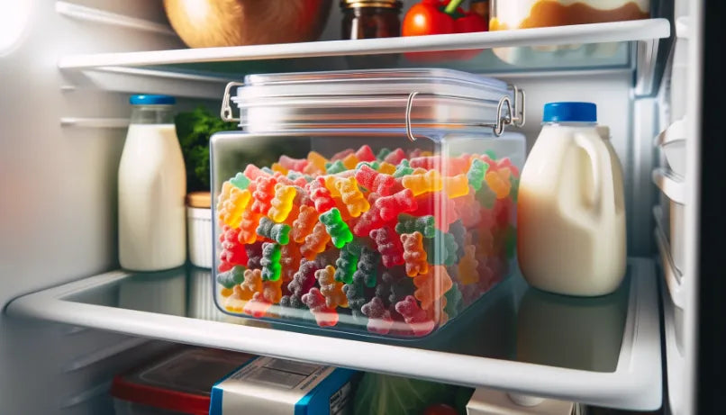 Gummy Bears in a Fridge