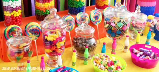 Kids candy buffet fun