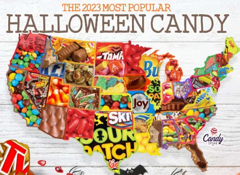 Most Popular Halloween Candy Map