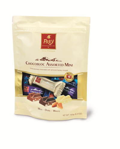 Frey Chocobloc Assorted Mini Bars Standup Bags 6ct CandyStore com 512