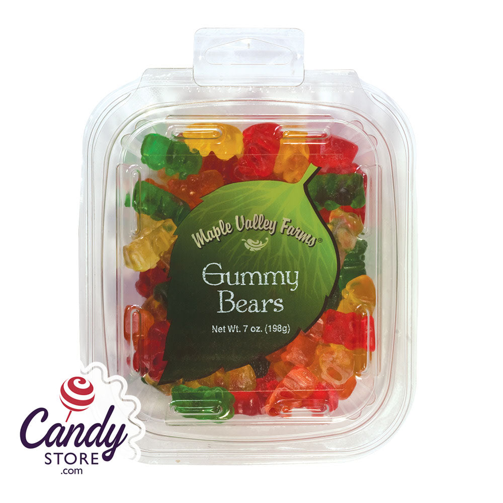 Maple Valley Farms Gummy Bears 7oz Peg Tub - 6ct