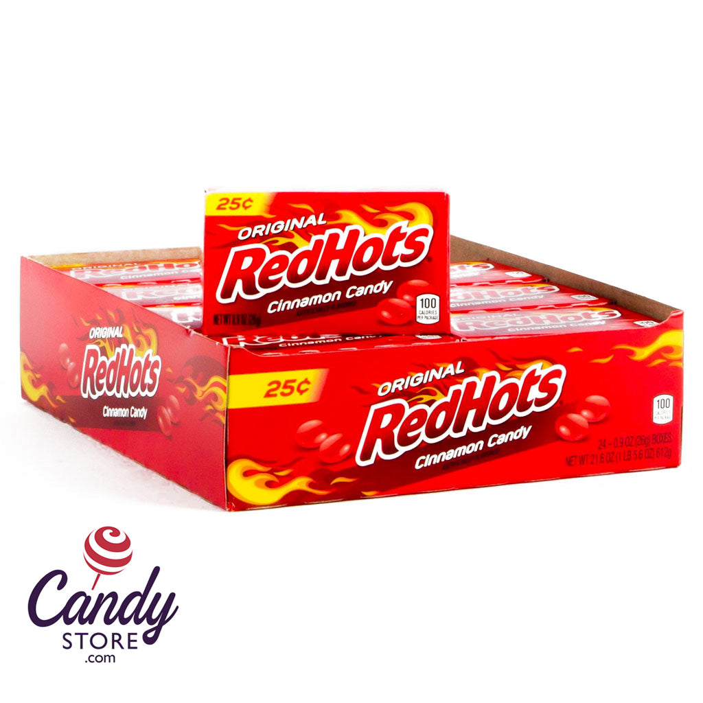 Original Red Hots Cinnamon Candy Mini Boxes 24ct 8241
