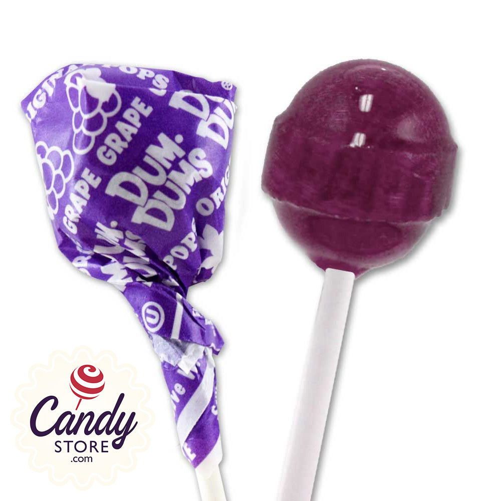 Purple Dum Dums Lollipops Grape - 75ct | CandyStore.com