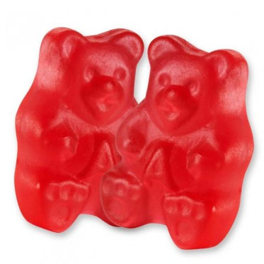 Red Raspberry Gummi Bears - 5lb