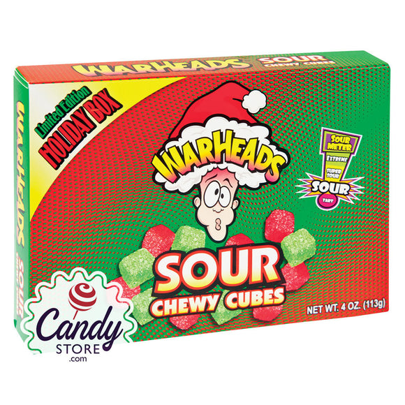 Warheads Christmas Mix Sour Chewy Cubes Theater Boxes 4oz 12ct ...