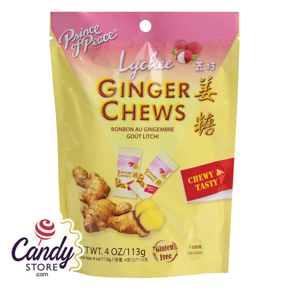 Lychee Ginger Prince Of Peace Chews 12ct Pouches 5661