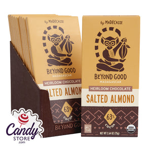 Madecasse Salted Almond Dark Chocolate Bars - 10ct