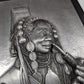 One of a Kind Hand Crafted Aluminum Karen tribeswoman portrait