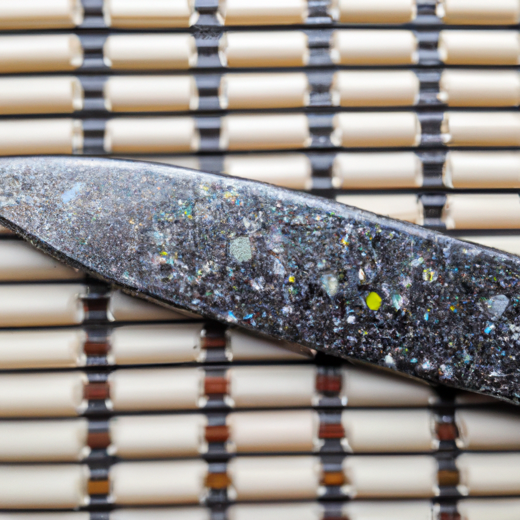 What is the purpose of the mosaic pin on the Kyoku Samurai Series 7 Cleaver Knife?