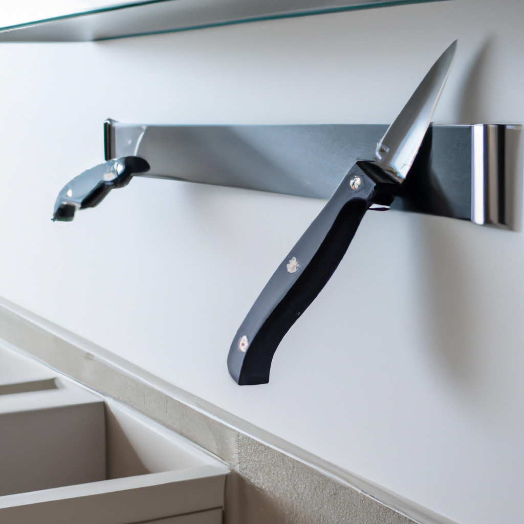 How to install a magnetic knife holder in your kitchen?
