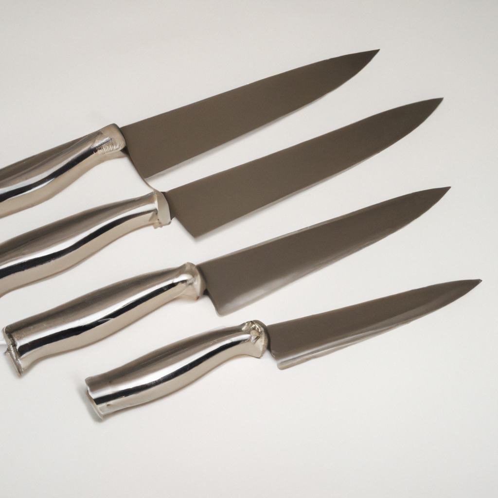 What are the different types of knives included in this set?