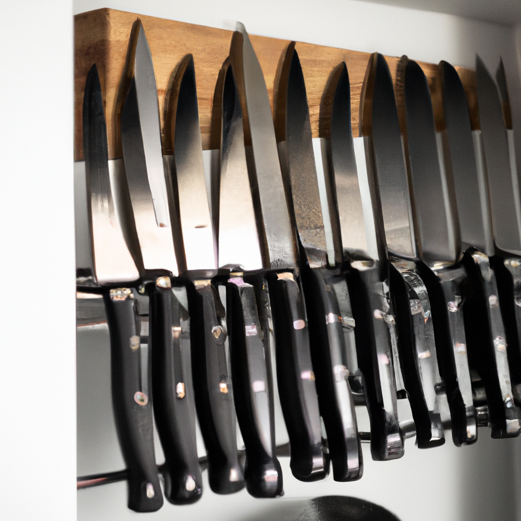 What are the benefits of using a knife rack?