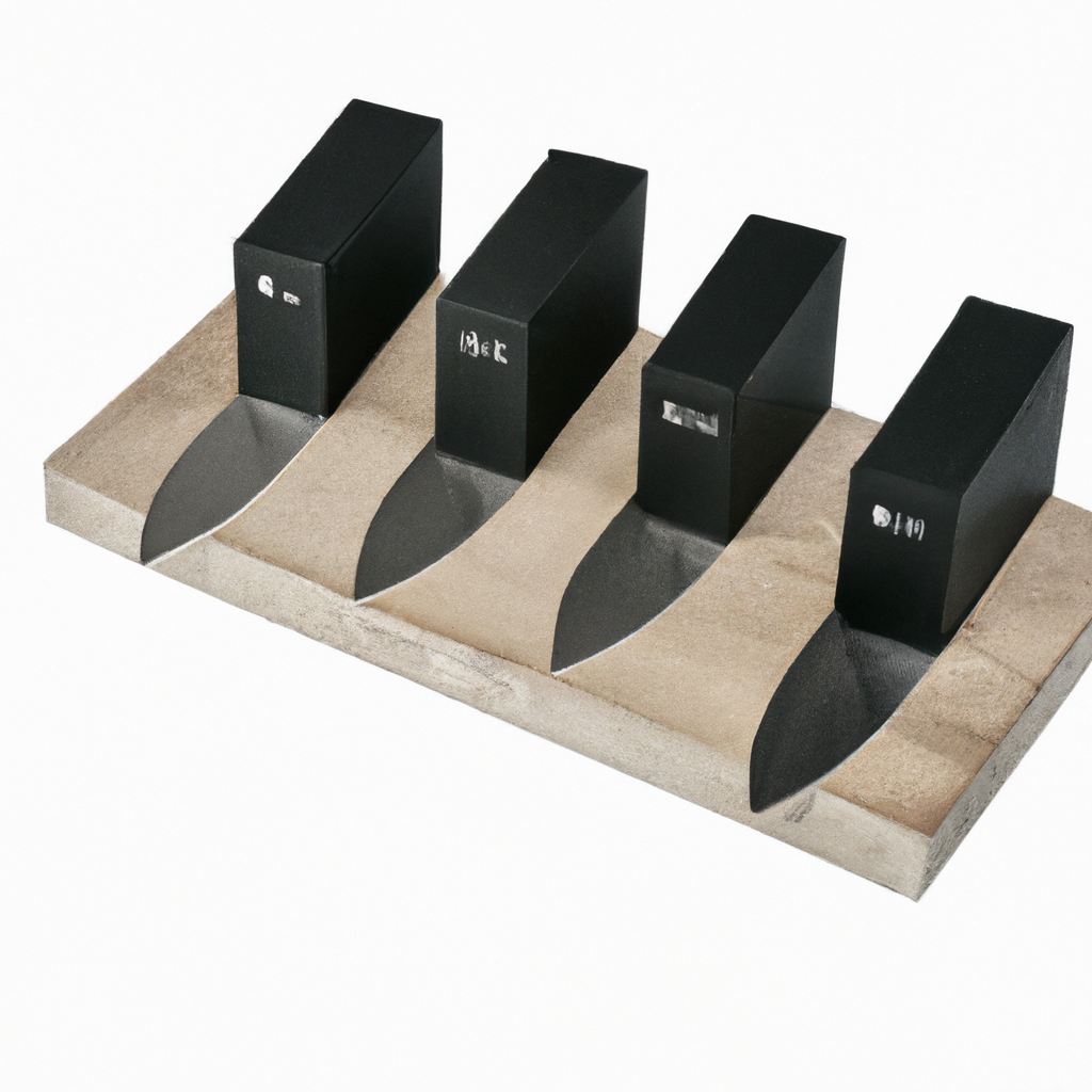 What is the quality of the blades in the Amazon Basics 14-Piece Kitchen Knife Block Set?