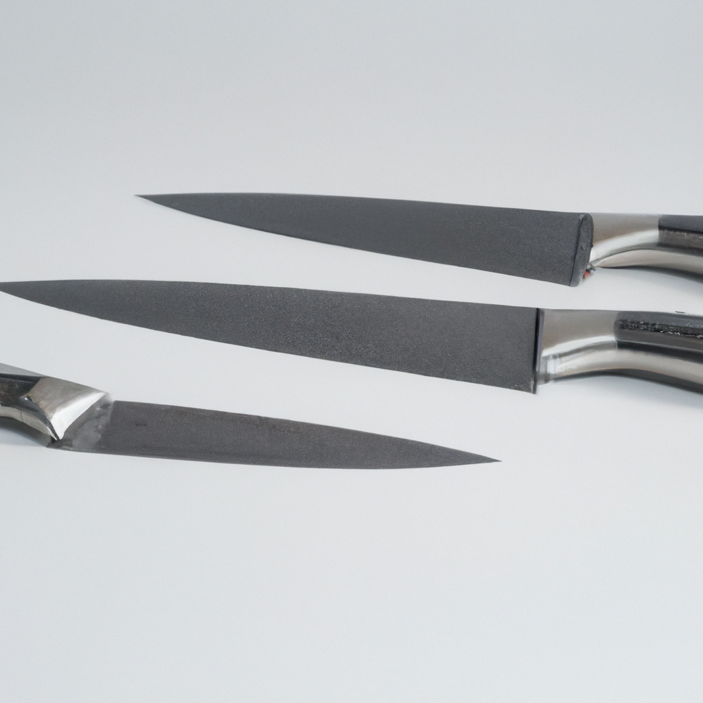 How does the high carbon stainless steel enhance the quality of these knives?